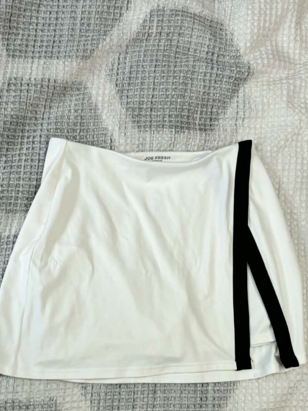 Black And White Tennis Skirt For Outdoor Activities Size M